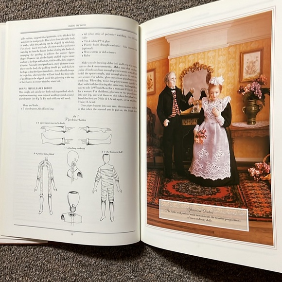 Making & Dressing Dolls’ House Dolls in 1/12 Scale Hardcover BOOK 1992 NOS - Picture 8 of 16